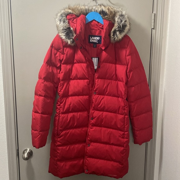 NWT Land’s End Women’s Tall Down Winter Coat - Picture 1 of 6